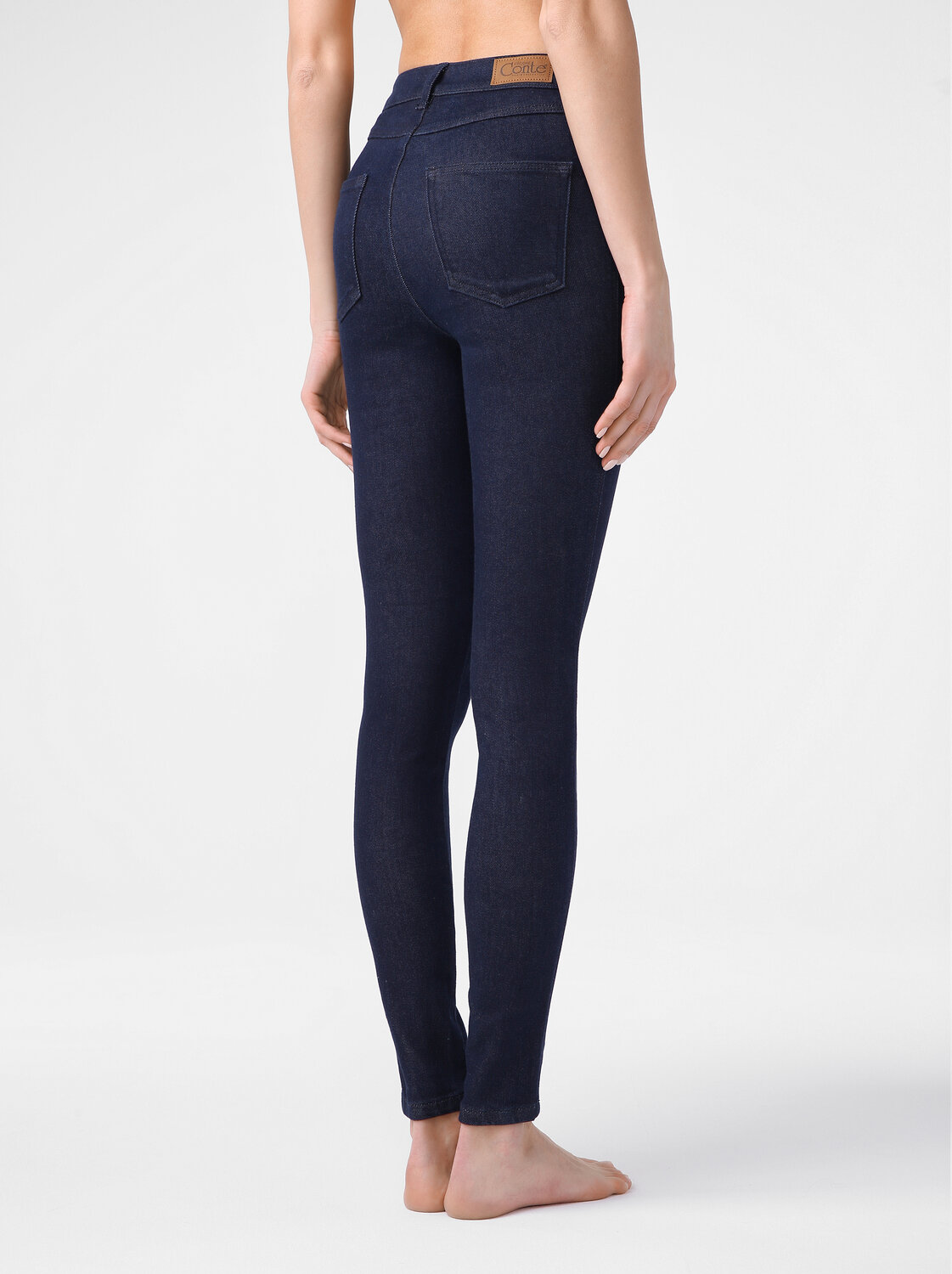 Conte Джинсы 75763 Моделирующие eco-friendly джинсы skinny c супервысокой посадкой CON-175 Lycra® indigo
