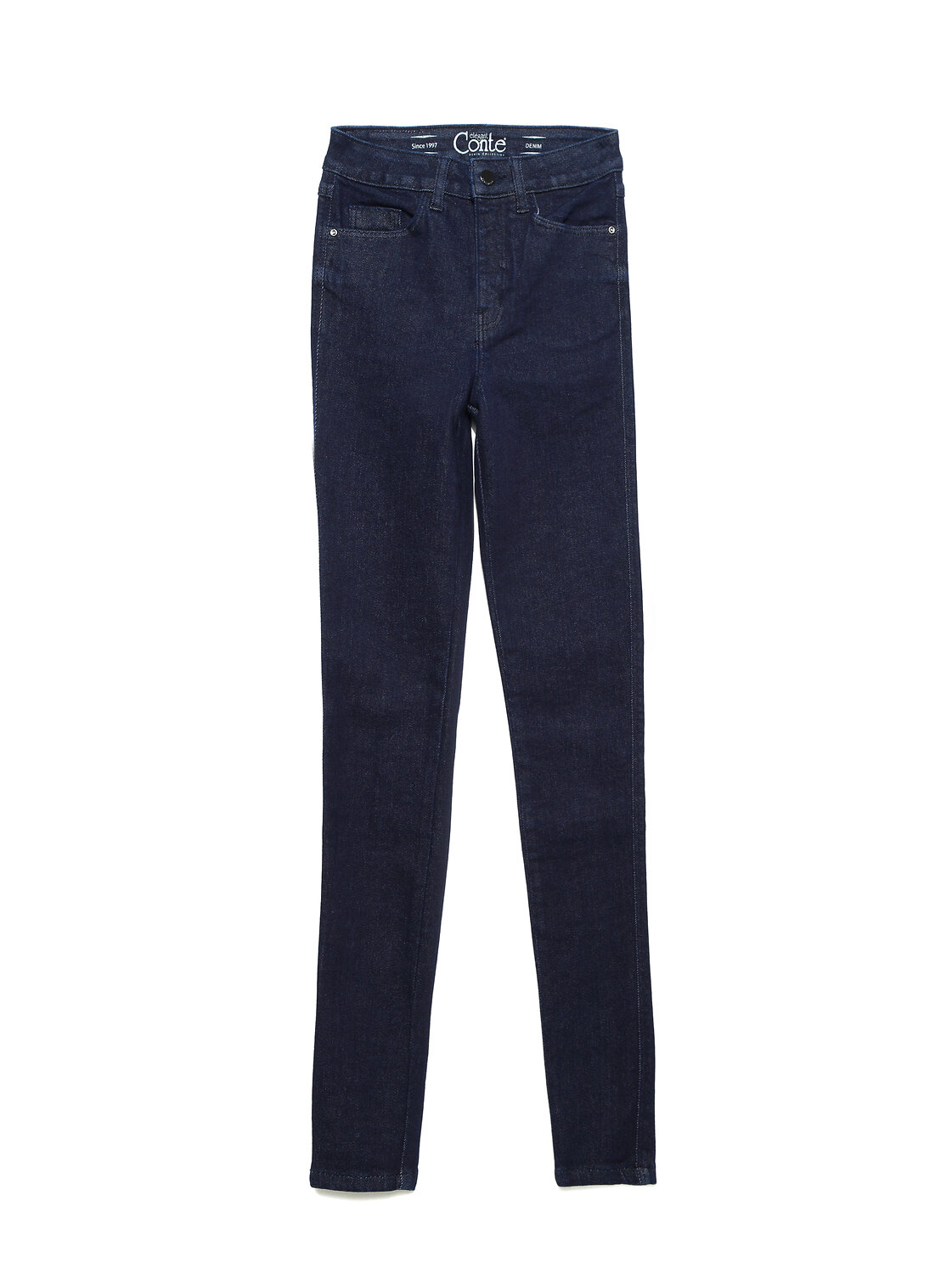 Conte Джинсы 75763 Моделирующие eco-friendly джинсы skinny c супервысокой посадкой CON-175 Lycra® indigo