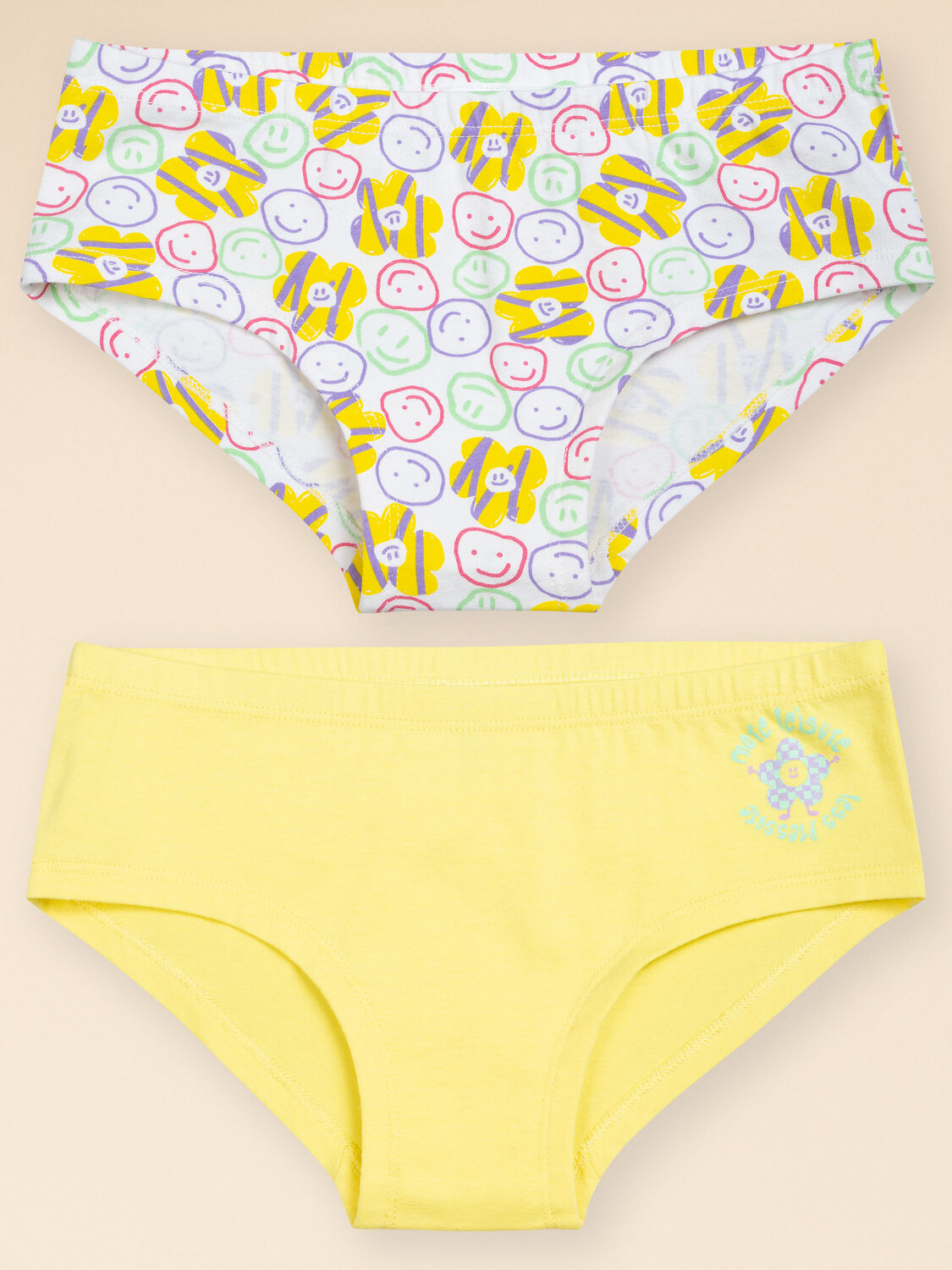 PELICAN Трусы 472620 GUHB3341/1(2) Белый/желтый