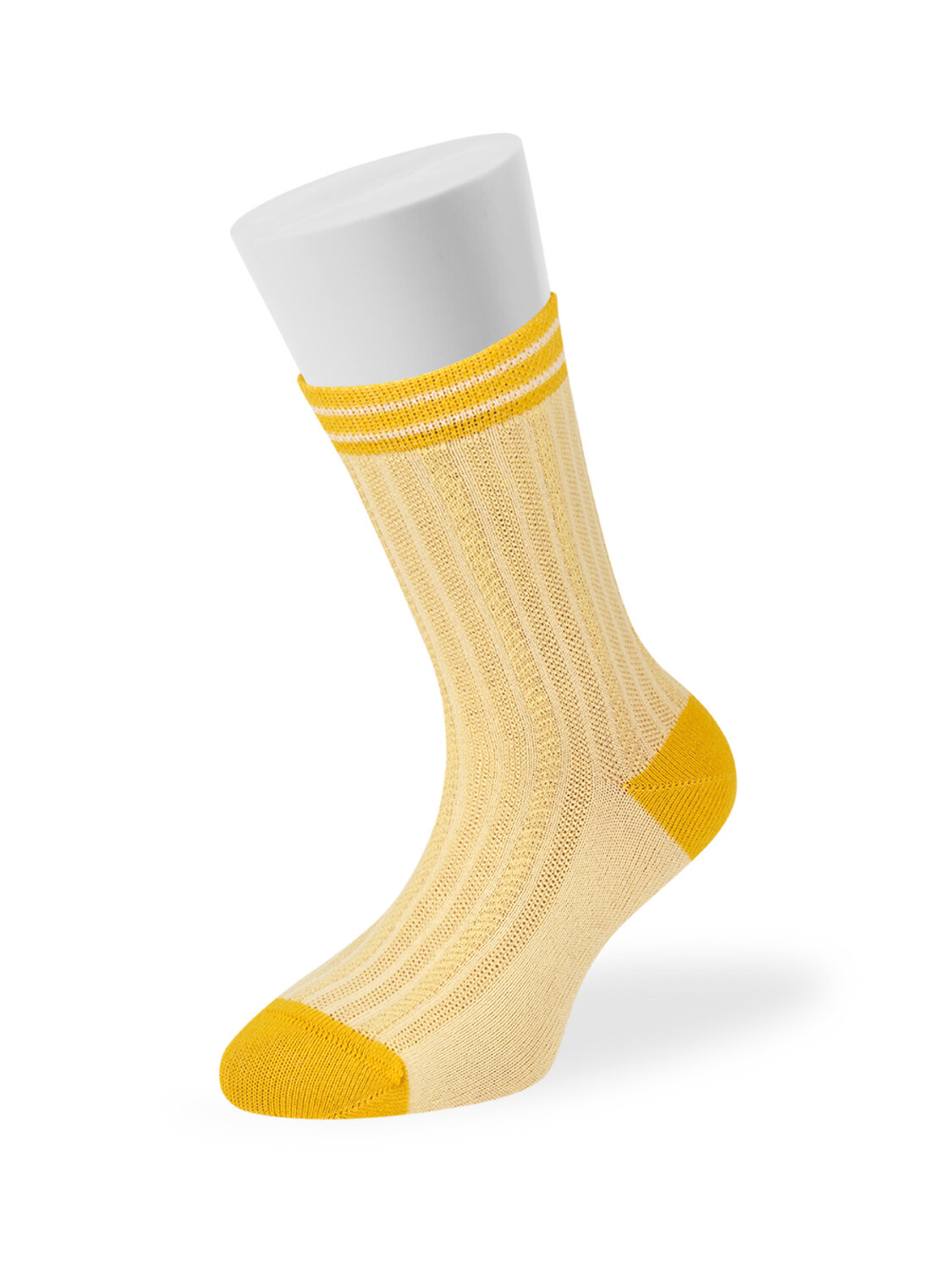 Omsa Носки 474412 OMSA kids Calzino 21C00 ажур - цветная пятка и мысок Giallo (Желтый)