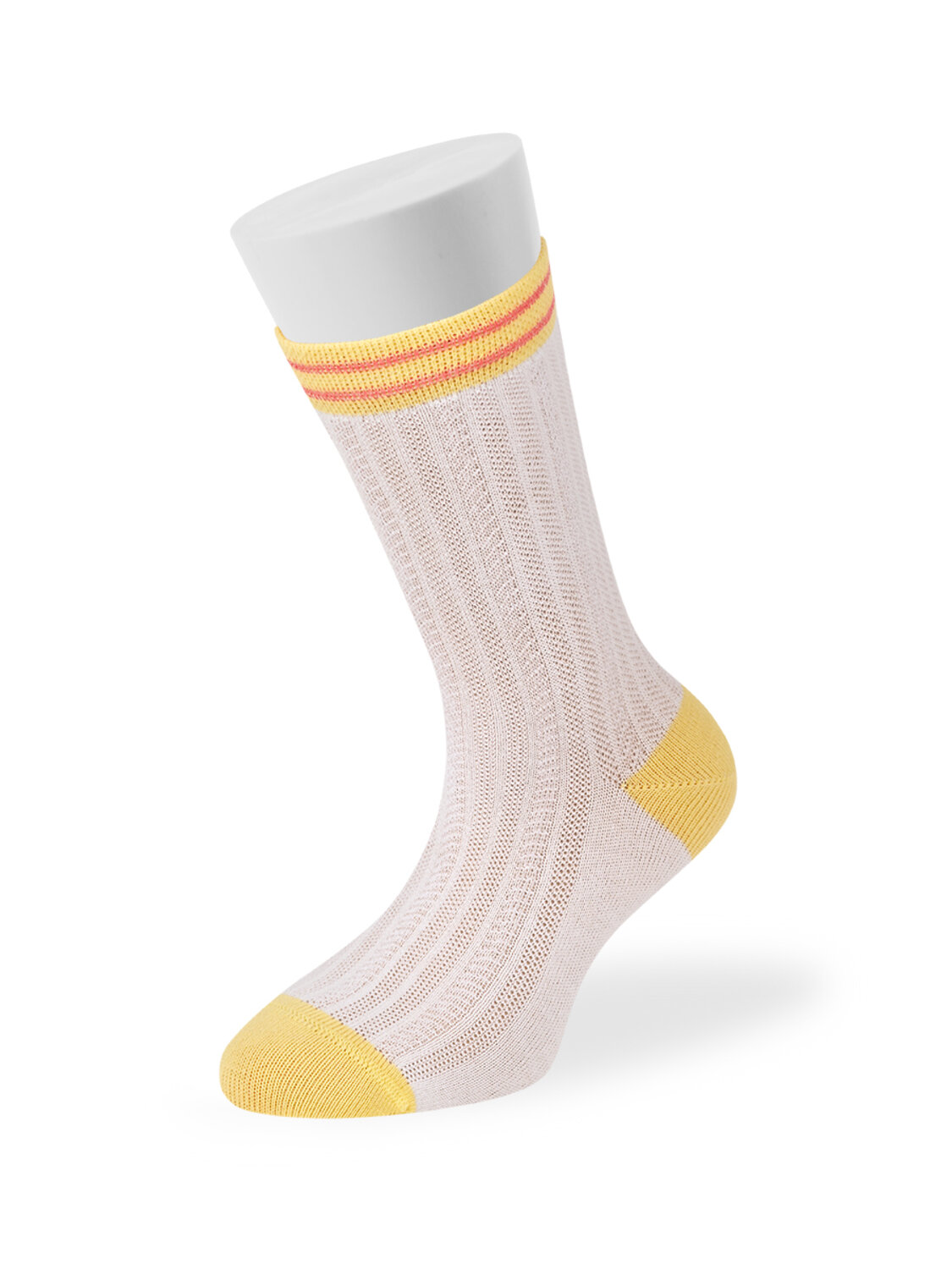 Omsa Носки 474413 OMSA kids Calzino 21C00 ажур - цветная пятка и мысок Bianco (Белый)