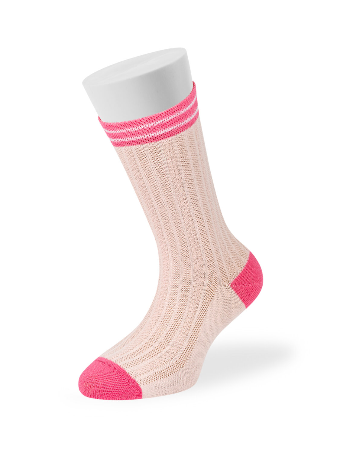 Omsa Носки 474744 OMSA kids Calzino 21C00 ажур - цветная пятка и мысок Rosa (Розовый)