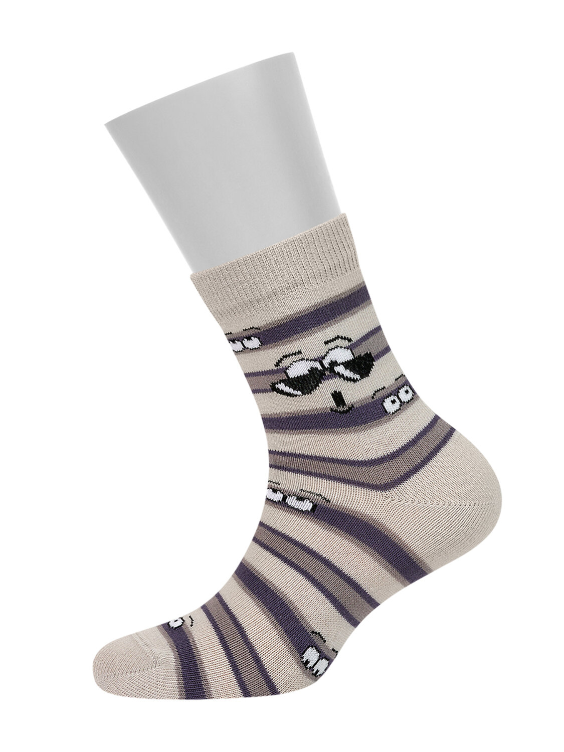 Omsa Носки 474911 OMSA kids Calzino 21P67 (глазки) Grigio Chiaro (Серый)