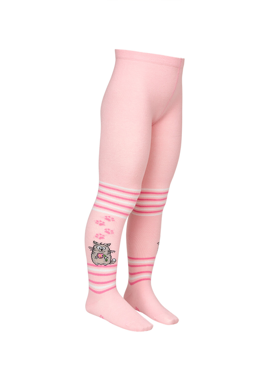 Omsa Колготки 476516 OMSA kids Collant 11P62-1 с рисунком (кот и зайчик) Rosa Chiaro (Розовый)