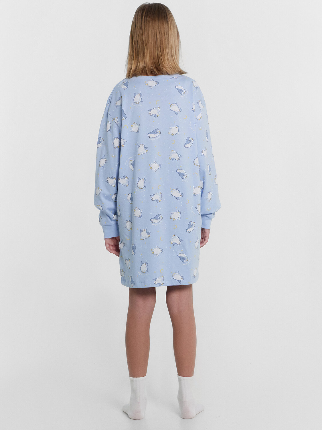 MARK FORMELLE Сорочка 480558 577718 пингвины на голубом