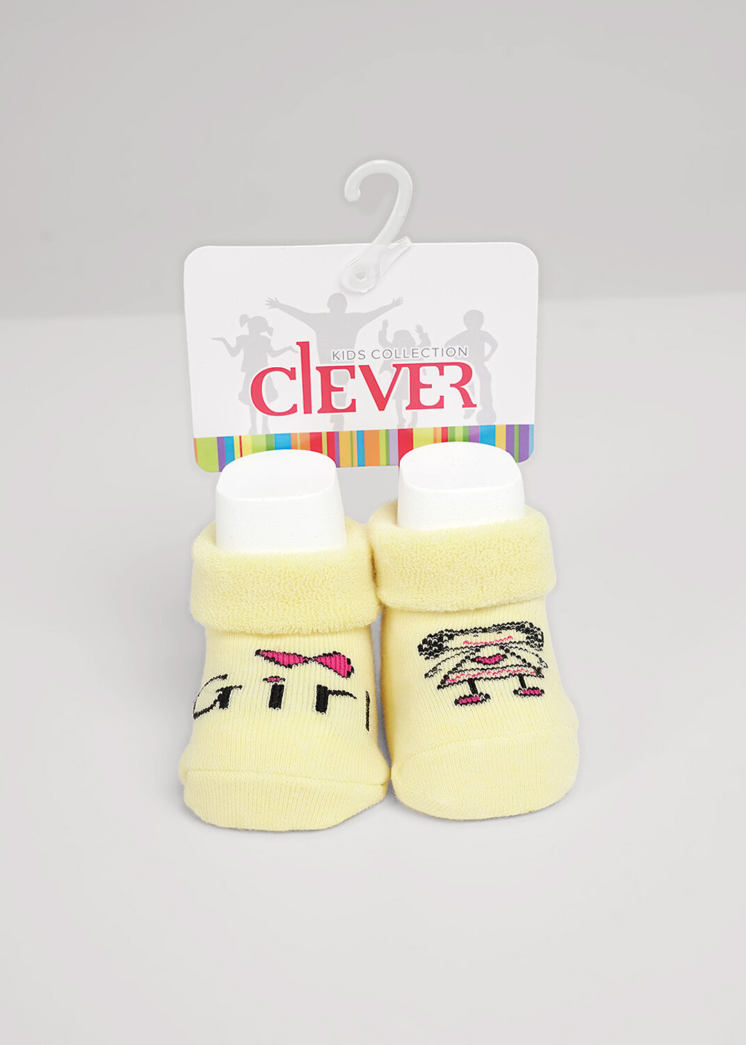 CLEVER Носки 494966 С218П 7-8 меланж жёлтый