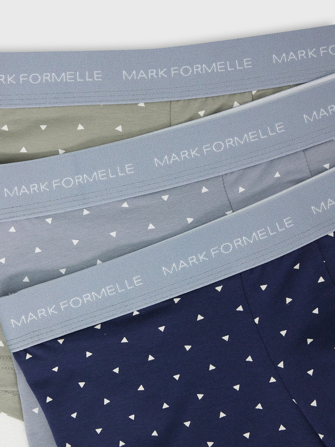 MARK FORMELLE Трусы 495230 411124-3 треугольники на серо -зеленом/ на сизом/ на морском