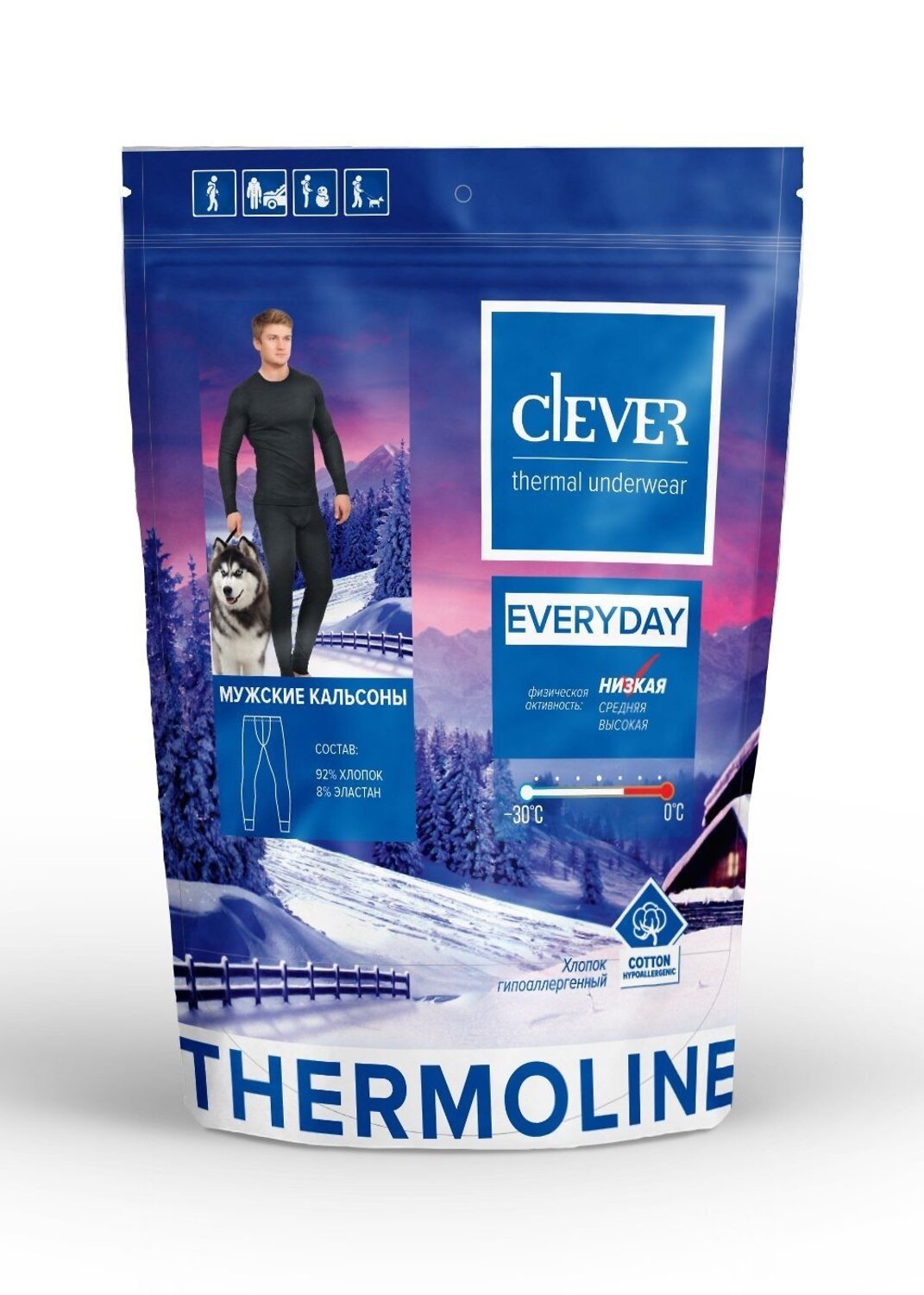 CLEVER Кальсоны 81669 MP600310 чёрный