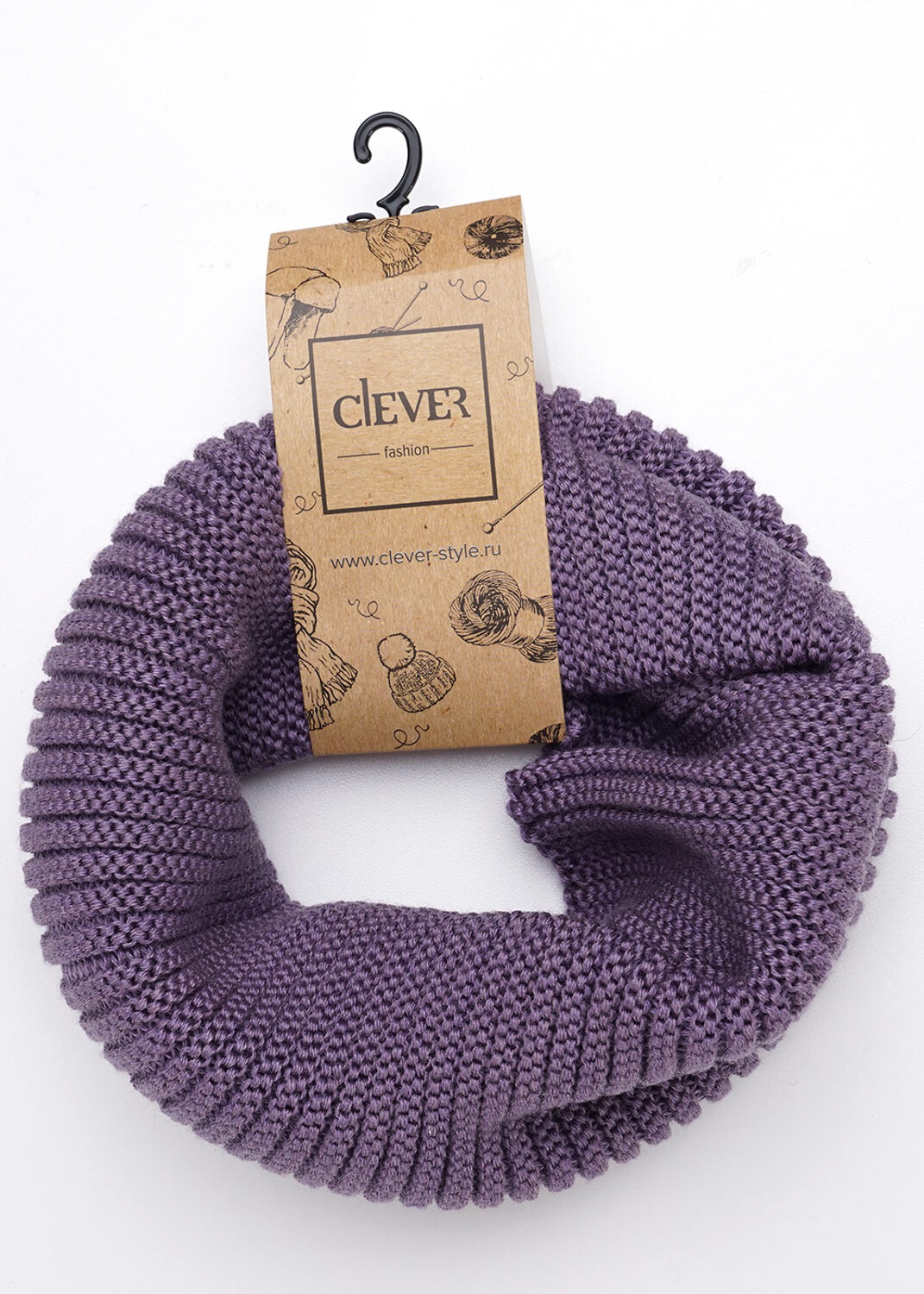 CLEVER Снуд 84121 602426аш св.фиолетовый