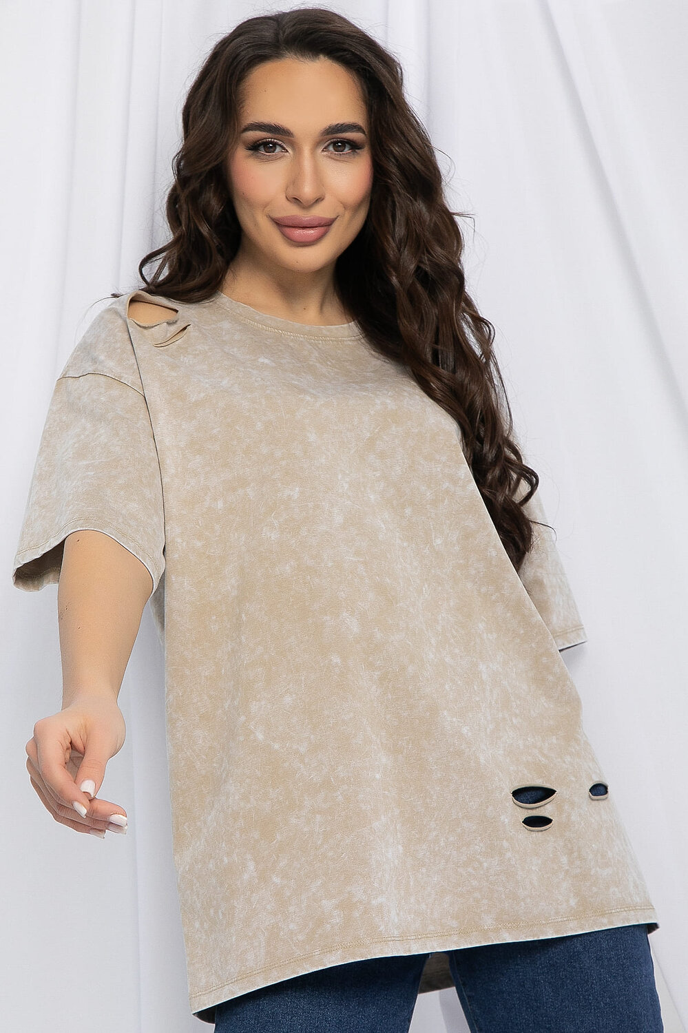 LT Collection Футболка 525135 Б13121-20М бежевый