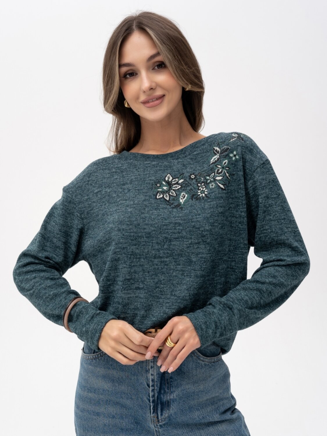 Binita Джемпер 525227 1229-1 Изумрудный