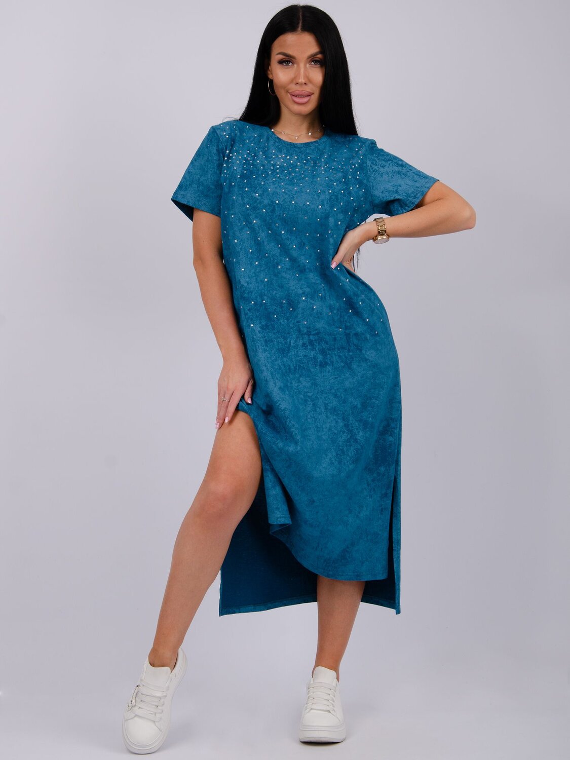 Malina Платье 525882 6024п петроль
