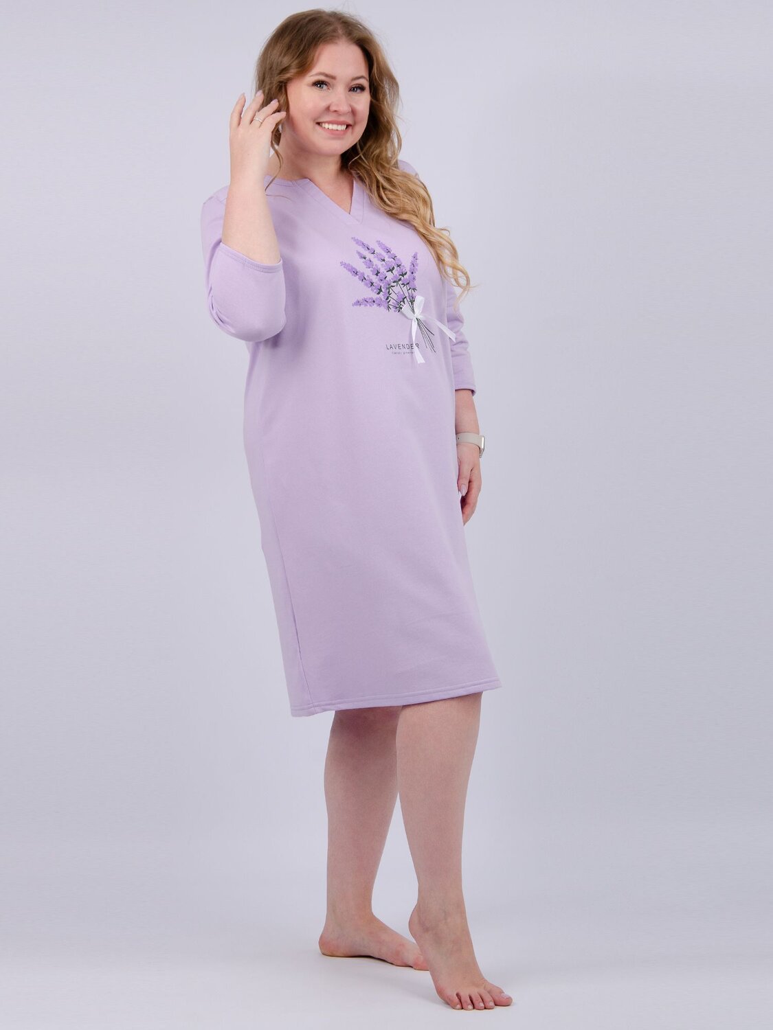 Malina Сорочка 525984 1832си лавандовый
