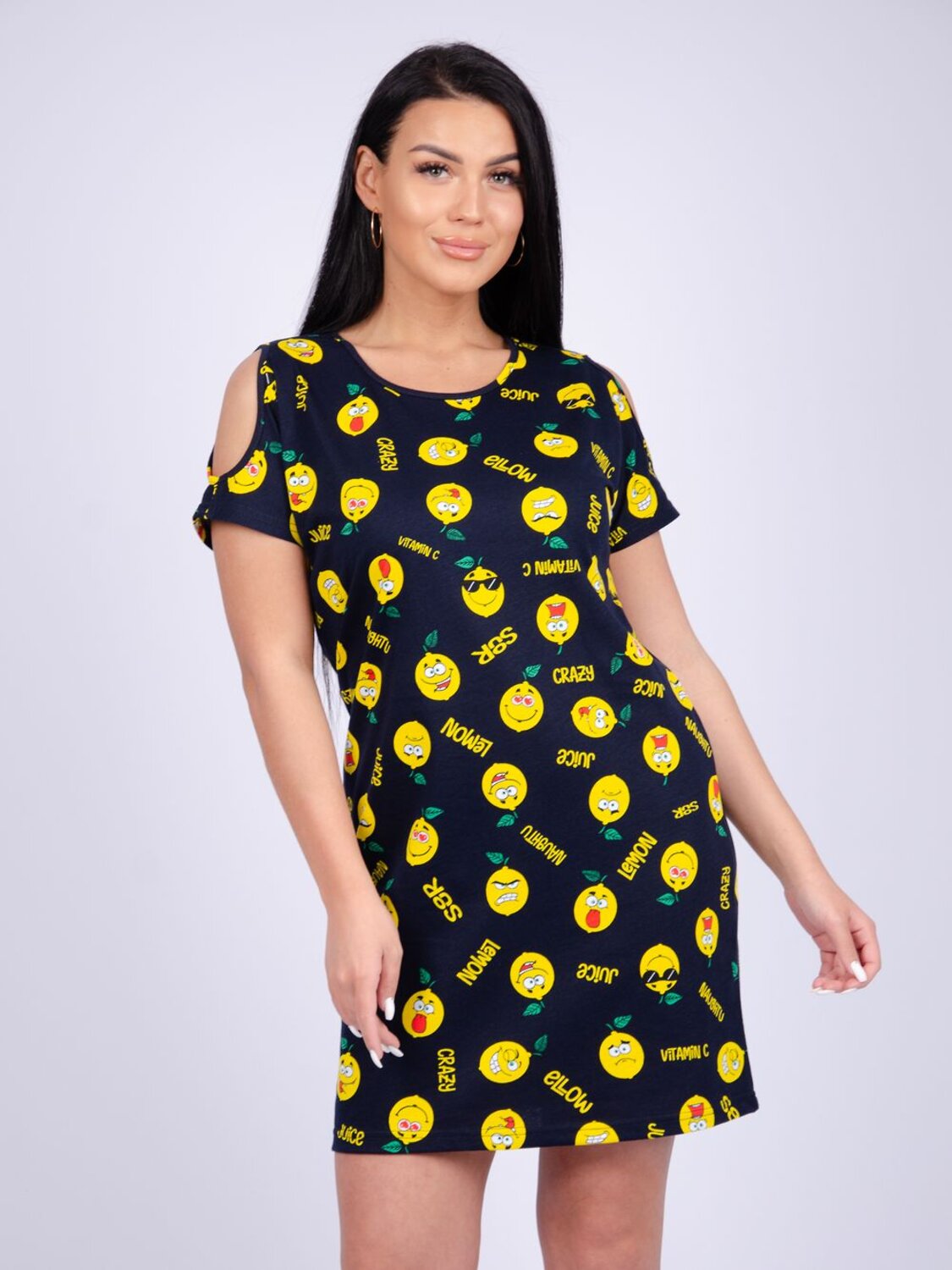 Malina Туника 526073 5852л синий/жёлтый
