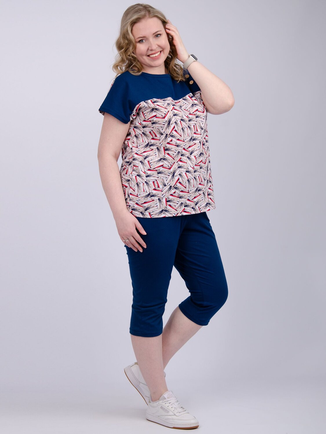 Malina Костюм 526676 9335с синий/бежевый