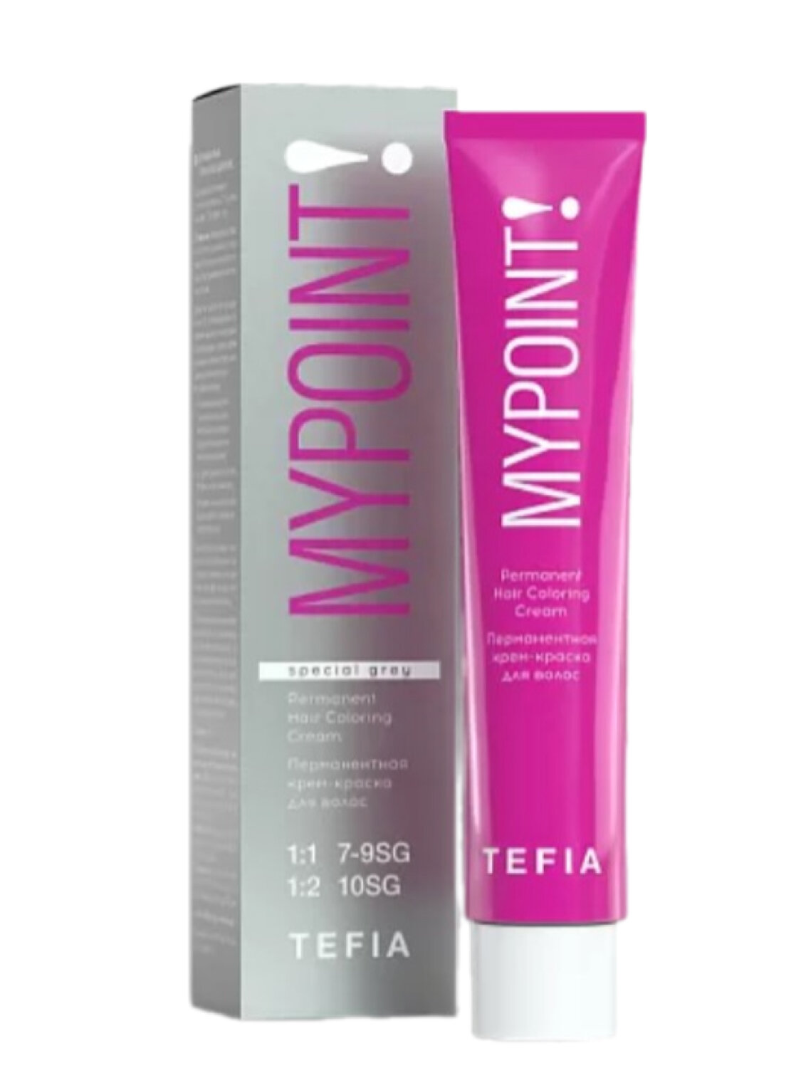 TEFIA Mypoint Перманентная крем-краска для седых волос / Special Grey 7.870, блондин коричнево-фиолетовый, 60 мл 530354 25284