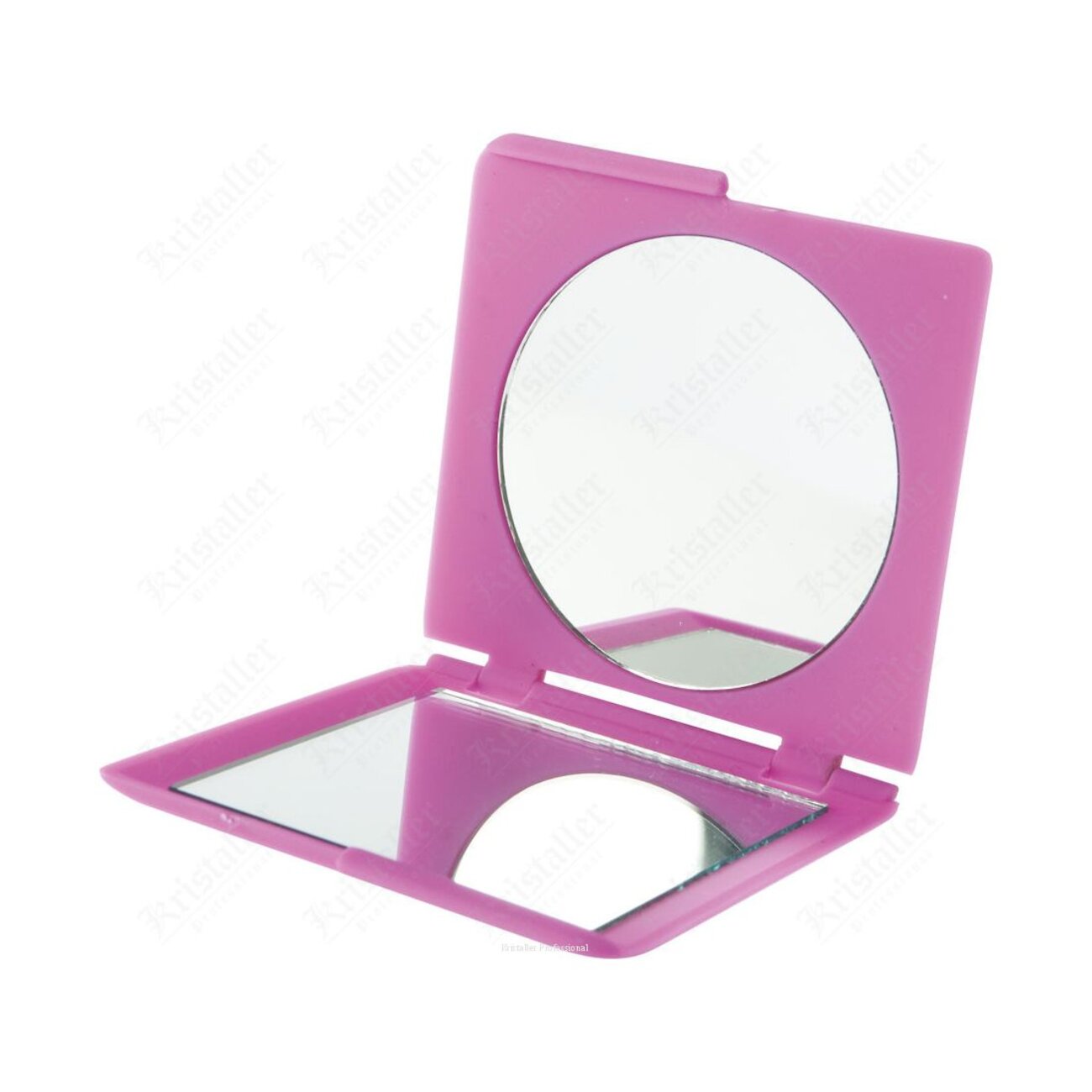 Dewal Beauty Зеркало косметическое карманное квадратное / Индиго DBIN2616, розовый, 70 мм 530677 1652