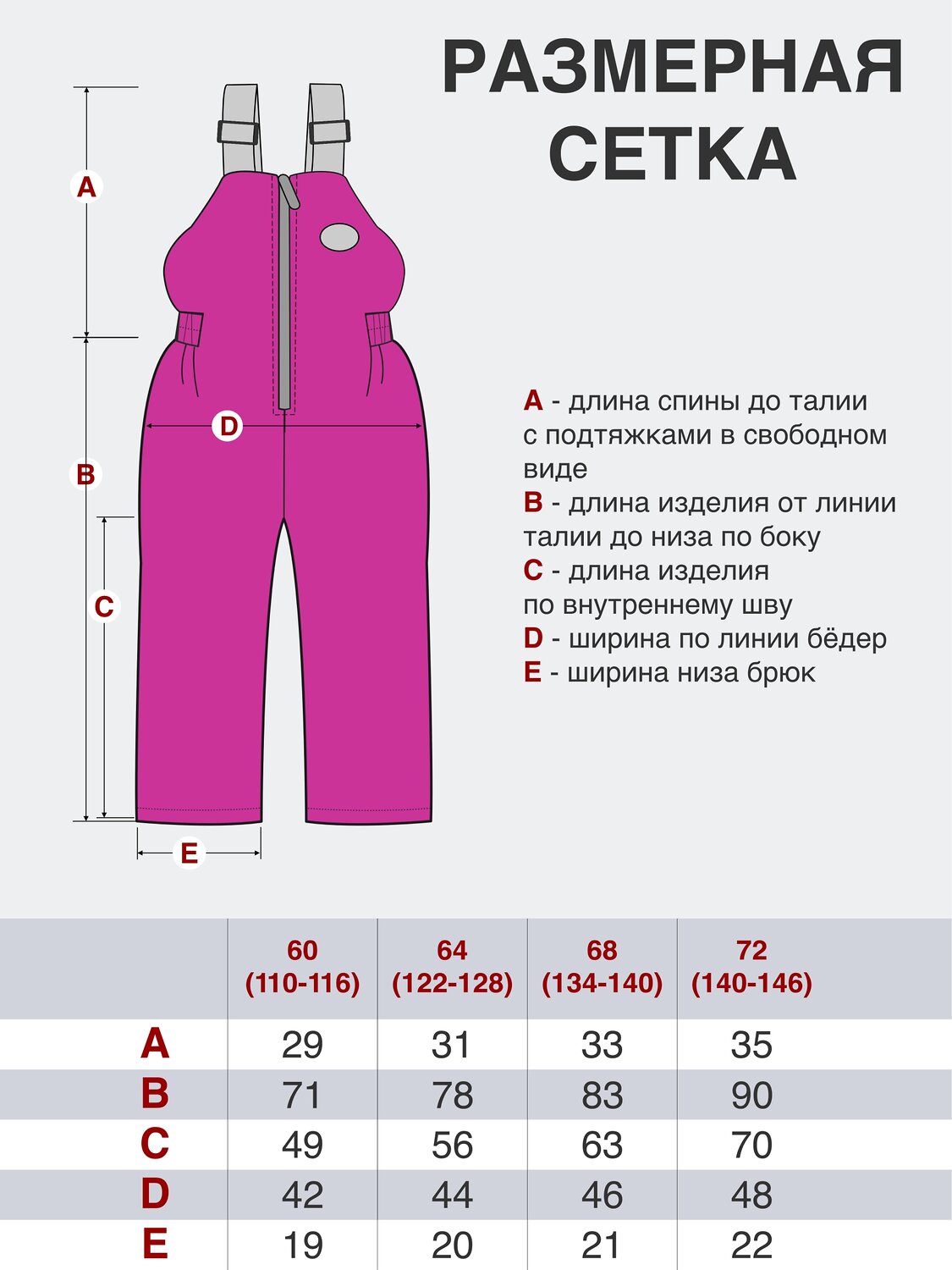 Утёнок Полукомбинезон 531045 60-013 малина