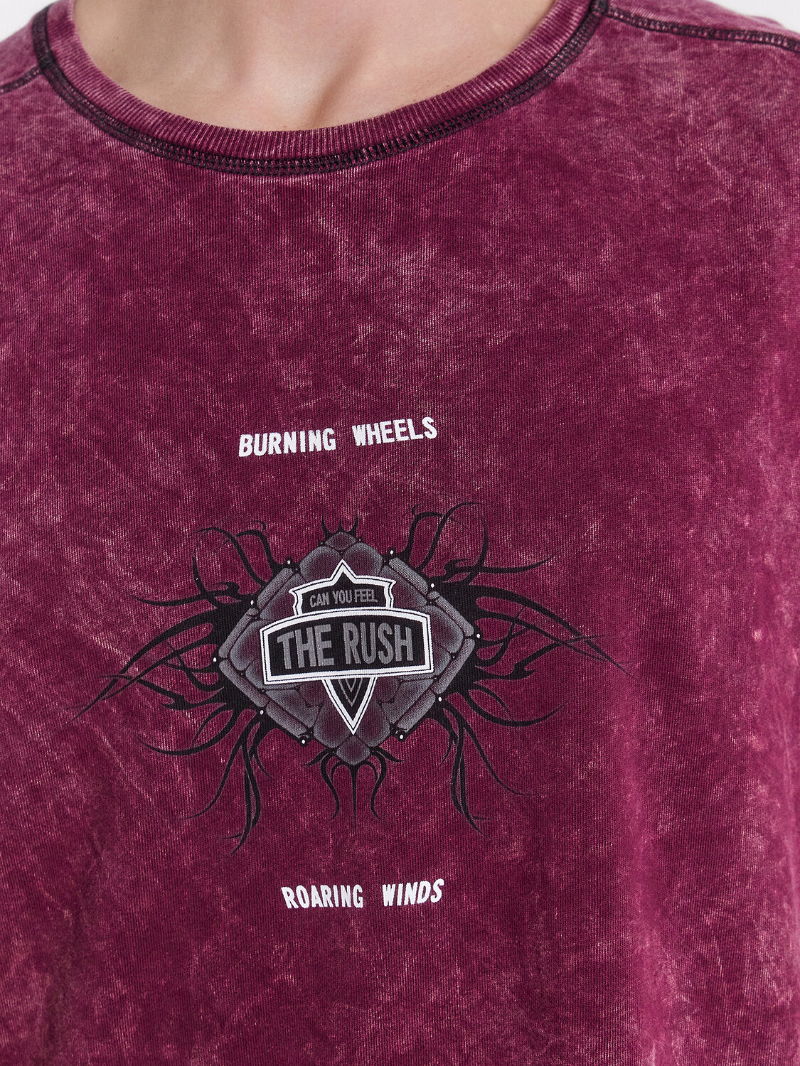MARK FORMELLE Футболка 531842 111933 винный acid wash