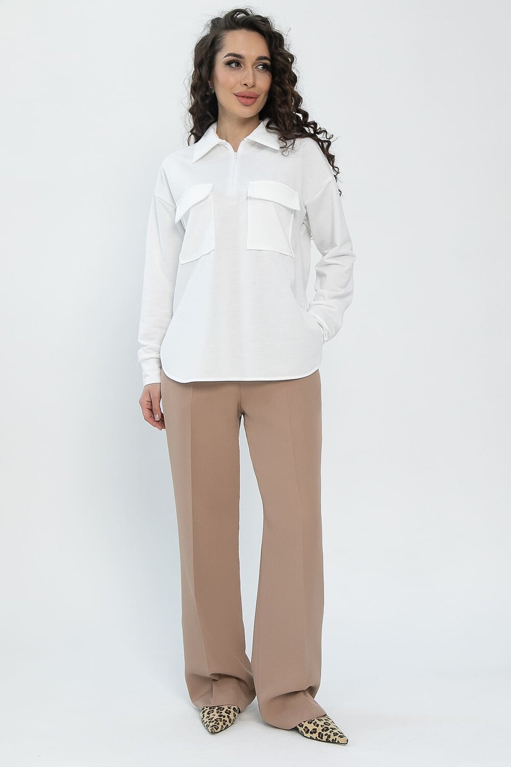 LT Collection Поло 532671 Б13256-10М белый