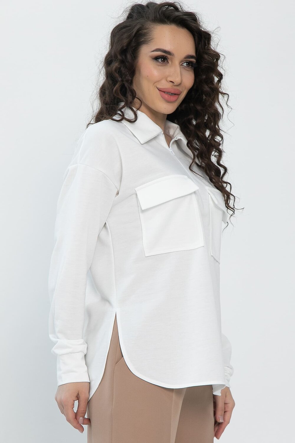 LT Collection Поло 532671 Б13256-10М белый