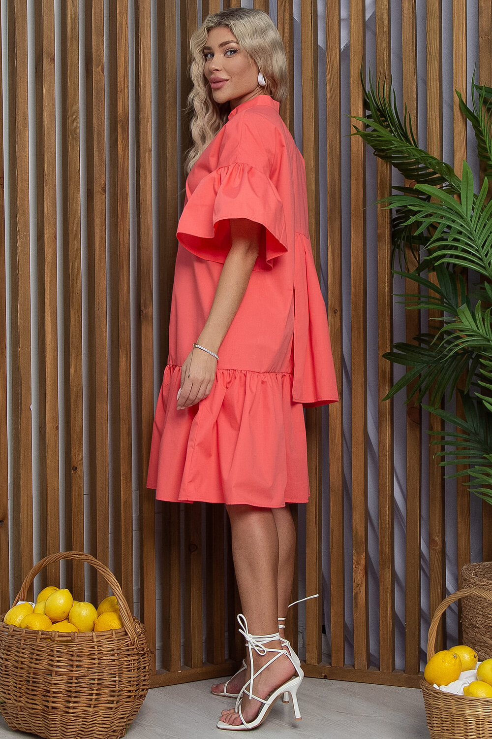 LT Collection Платье 532680 П13343-36М коралловый