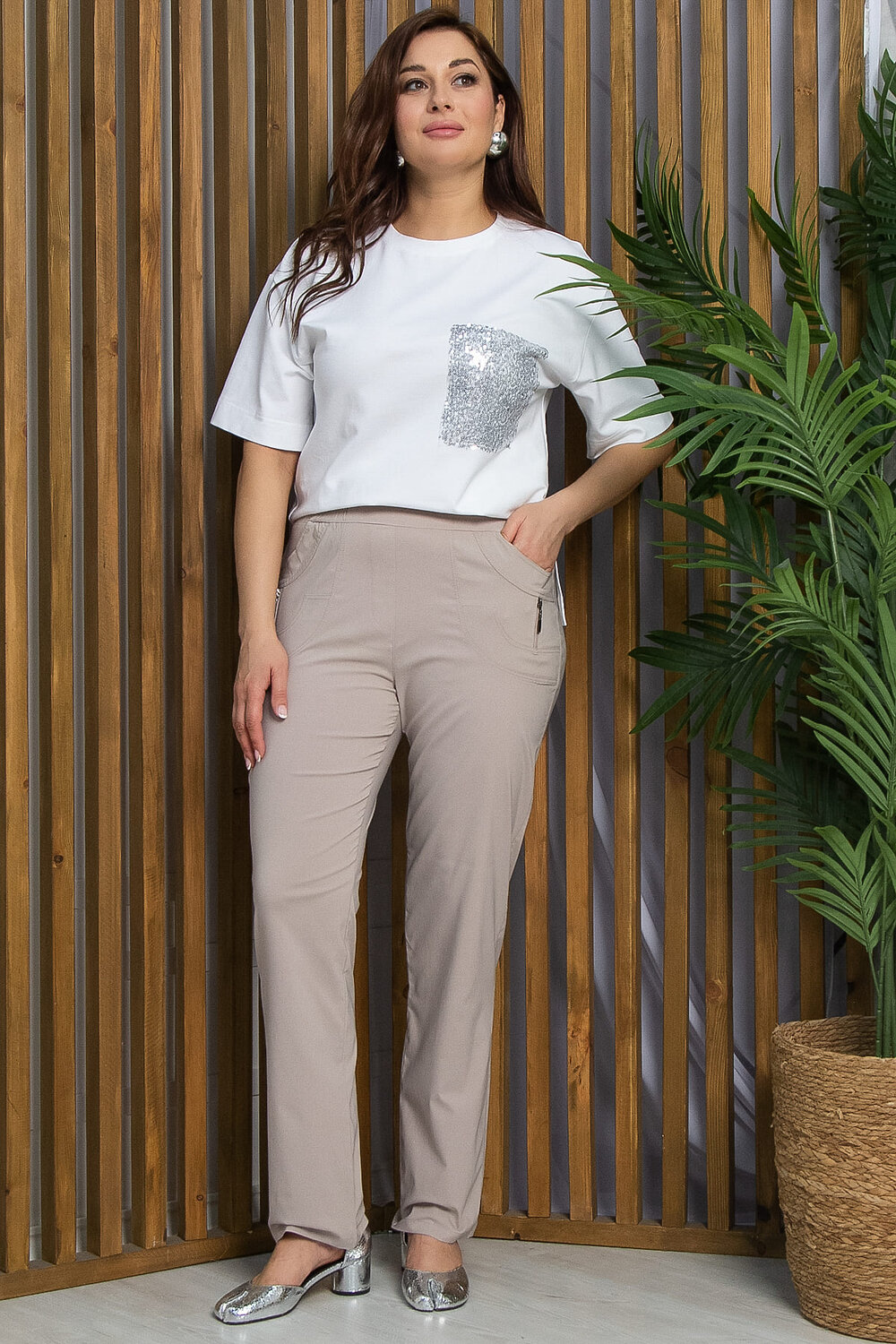 LT Collection Брюки 532686 Б13391-18М бежевый