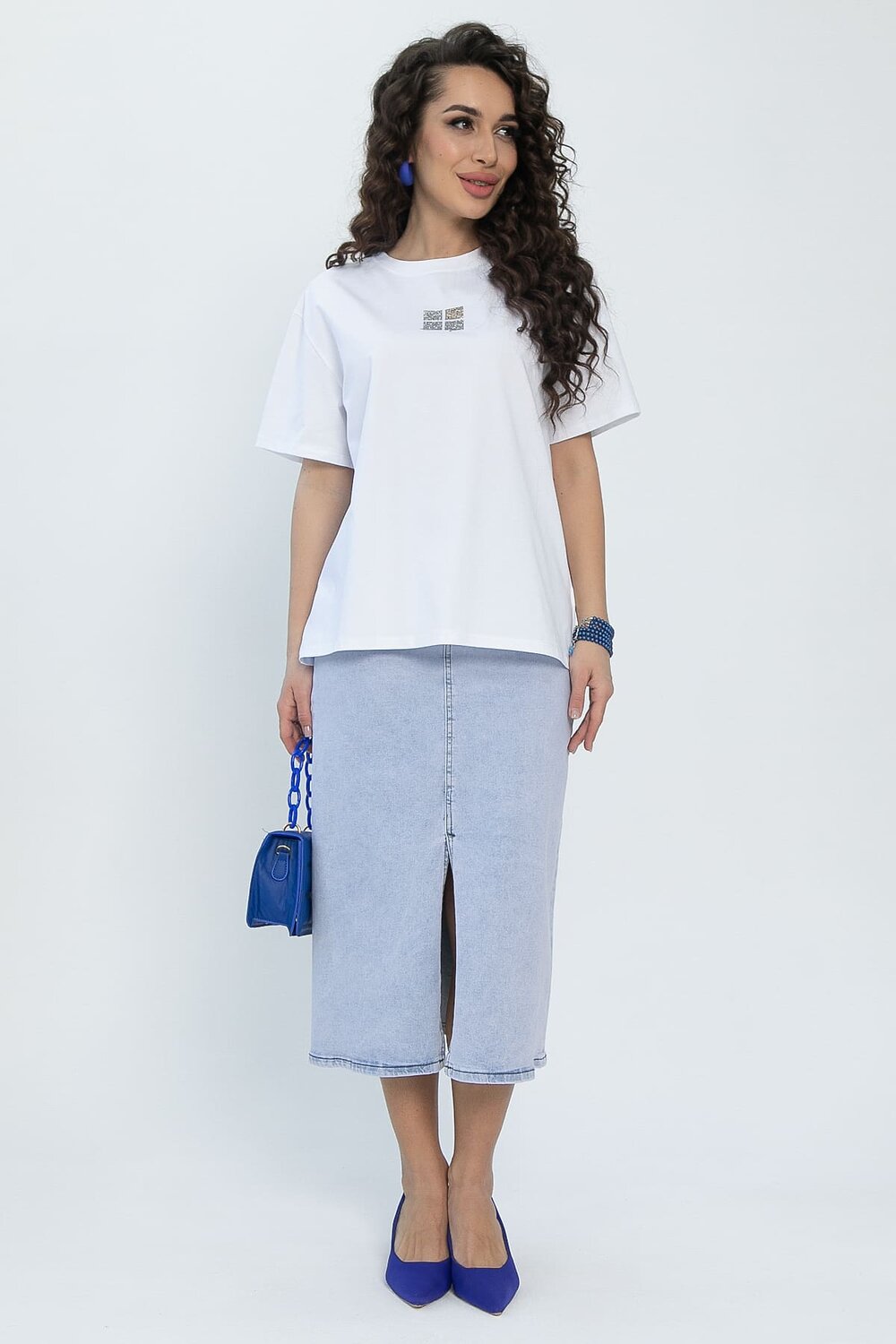 LT Collection Юбка 532708 Ю13448-12М светло-голубой