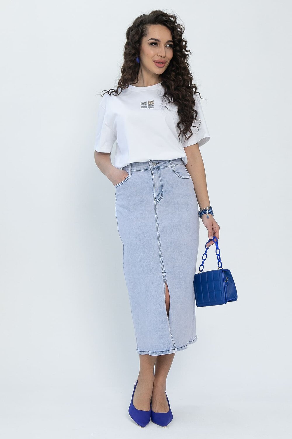 LT Collection Юбка 532708 Ю13448-12М светло-голубой