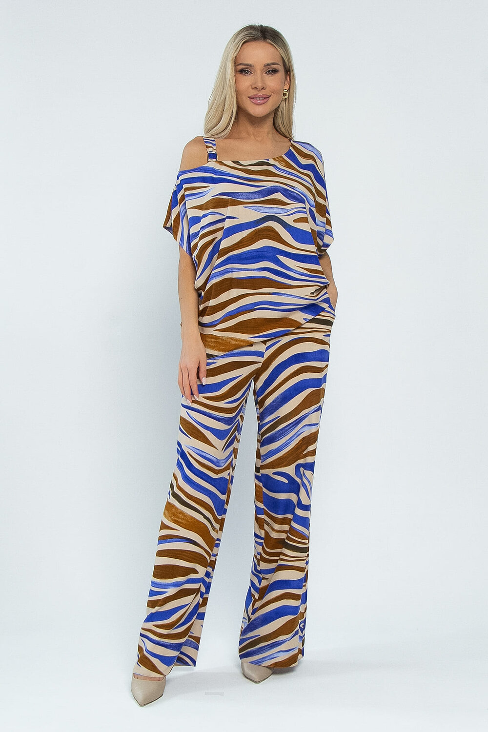 LT Collection Костюм 532711 К13456-5М сине-коричневый