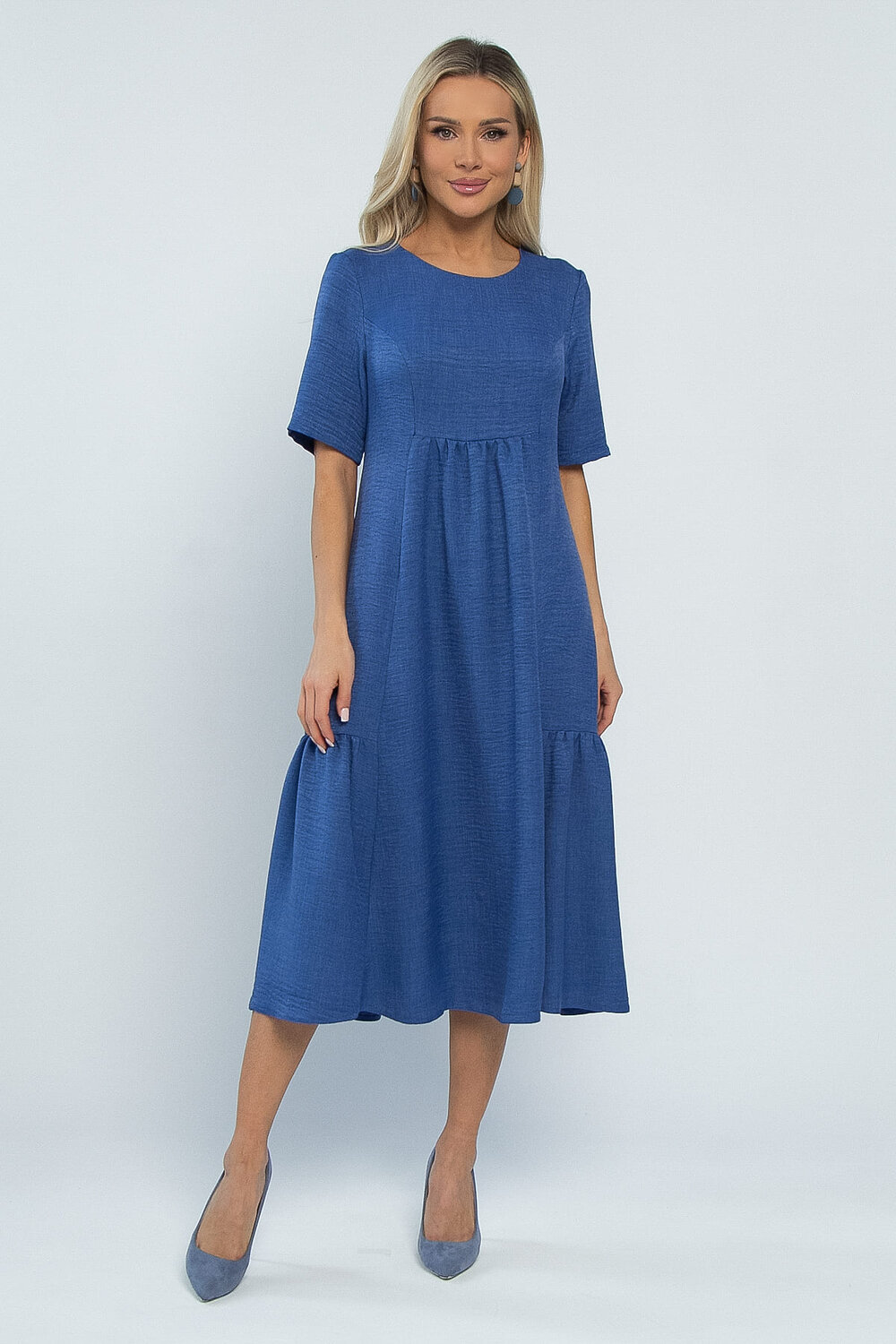 LT Collection Платье 532735 П13491-18М джинсовый