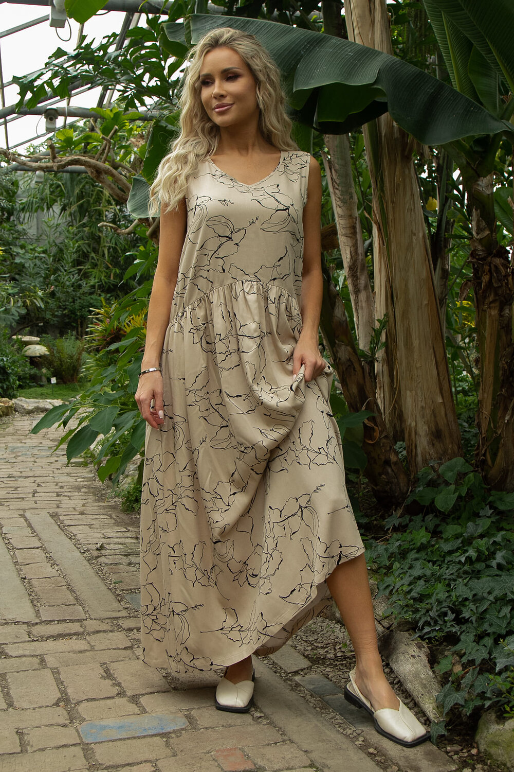 LT Collection Сарафан 532775 П13547-1М бежевый