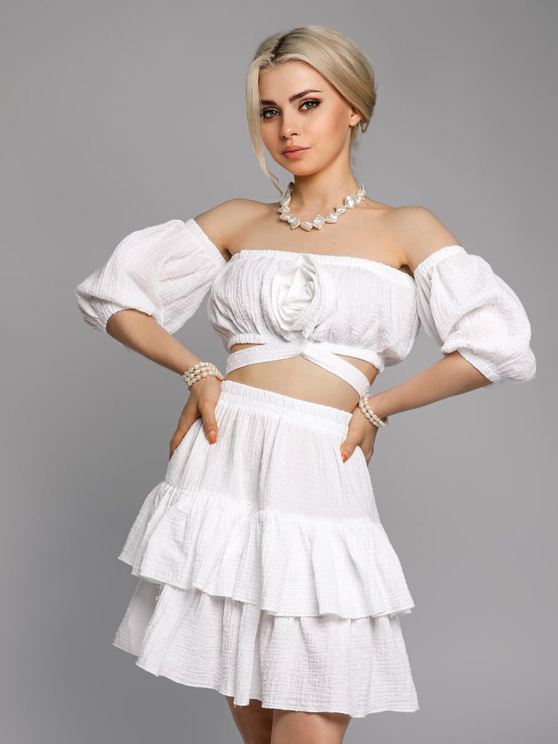 Соль&Перец Костюм 533358 SP2525 белый
