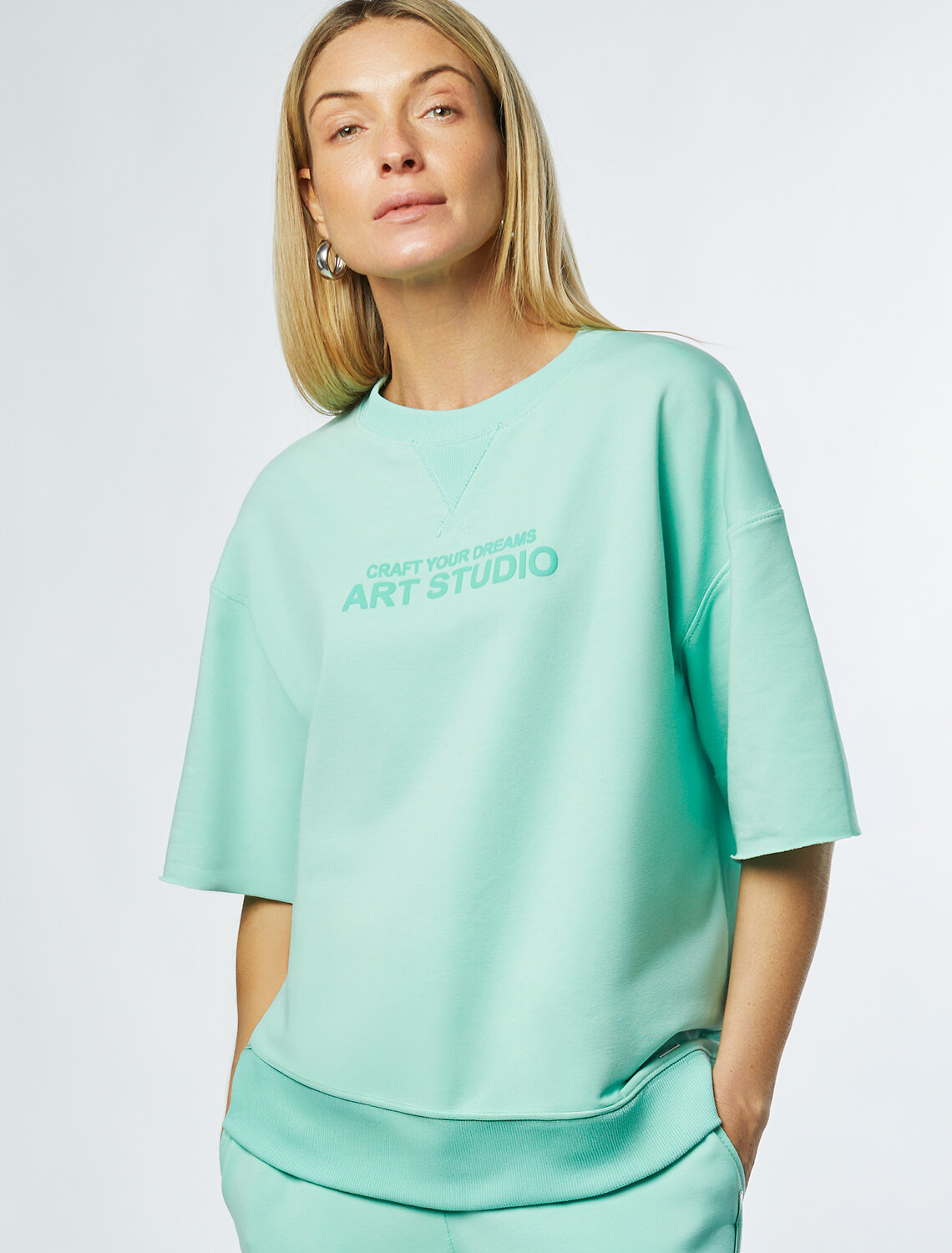 VILATTE Футболка 533475 D49.081 мятный_art studio