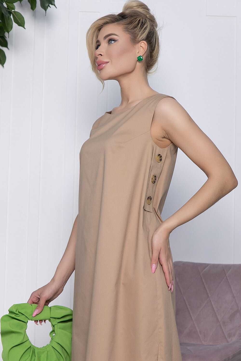LT Collection Платье 533676 П13437-2М бежевый