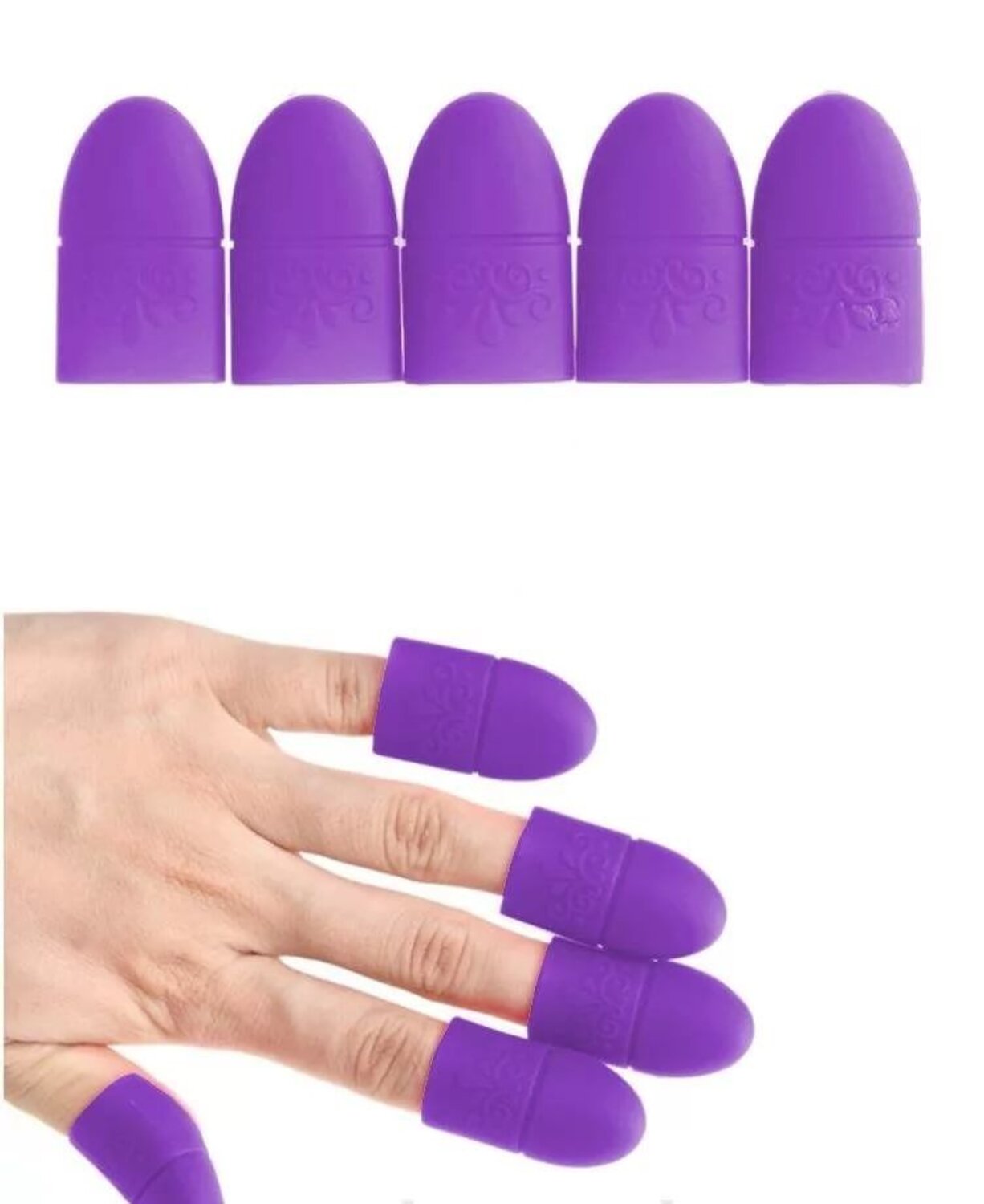 Nail Art .. Силиконовые колпачки для снятия гель-лака 534100 9759