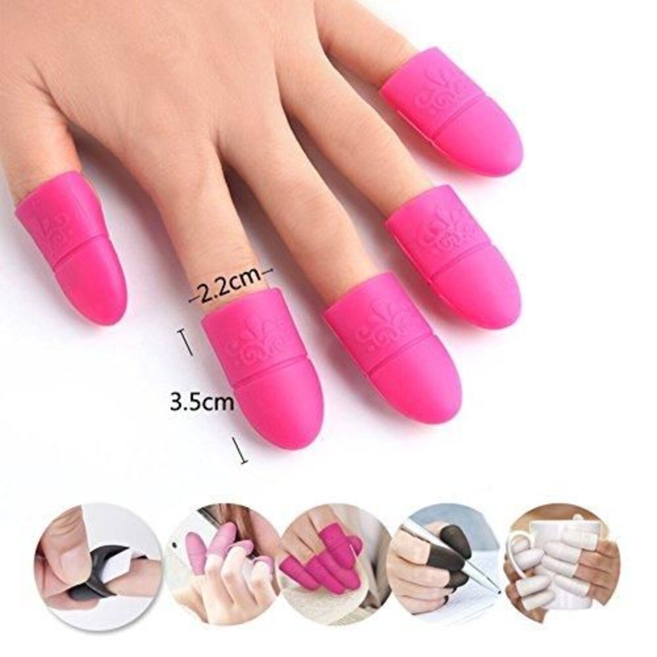 Nail Art Силиконовые колпачки для снятия гель-лака. 534102 9758