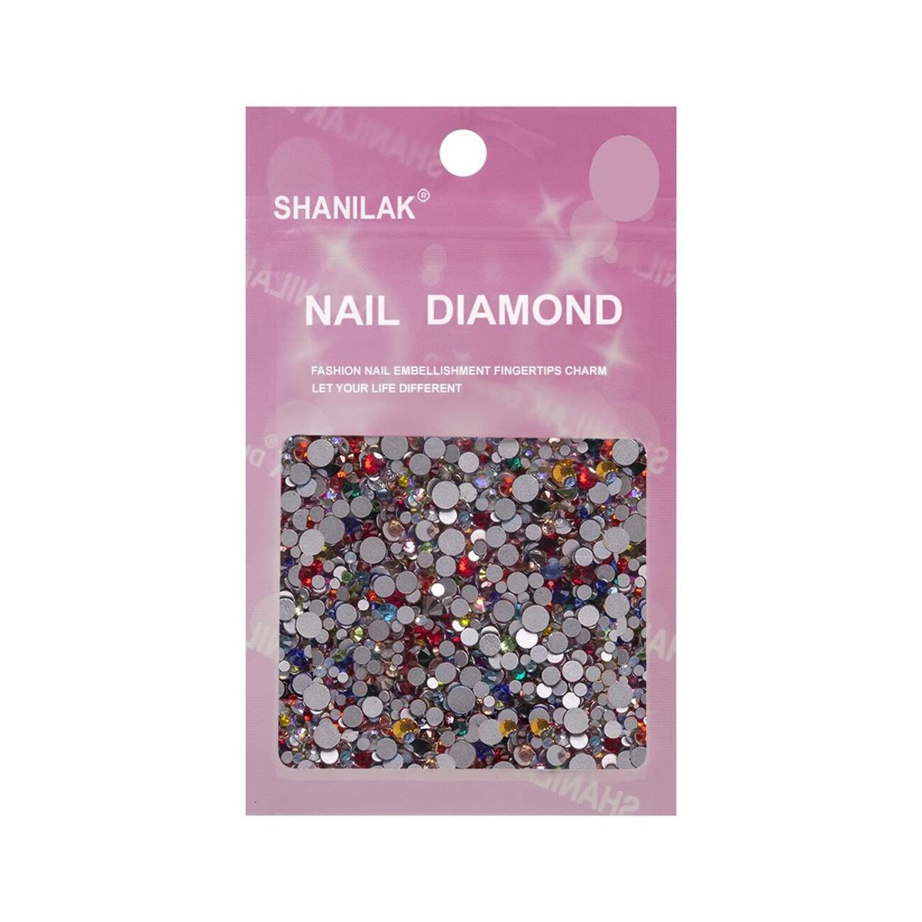 Nail Art Стразы для ногтей микс цветов и размеров, мульти 534143 15829