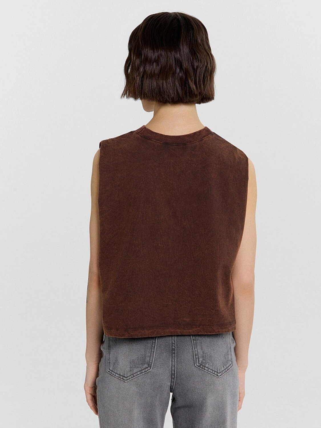 MARK FORMELLE Топ 534736 112992R коричневый acid wash +печать