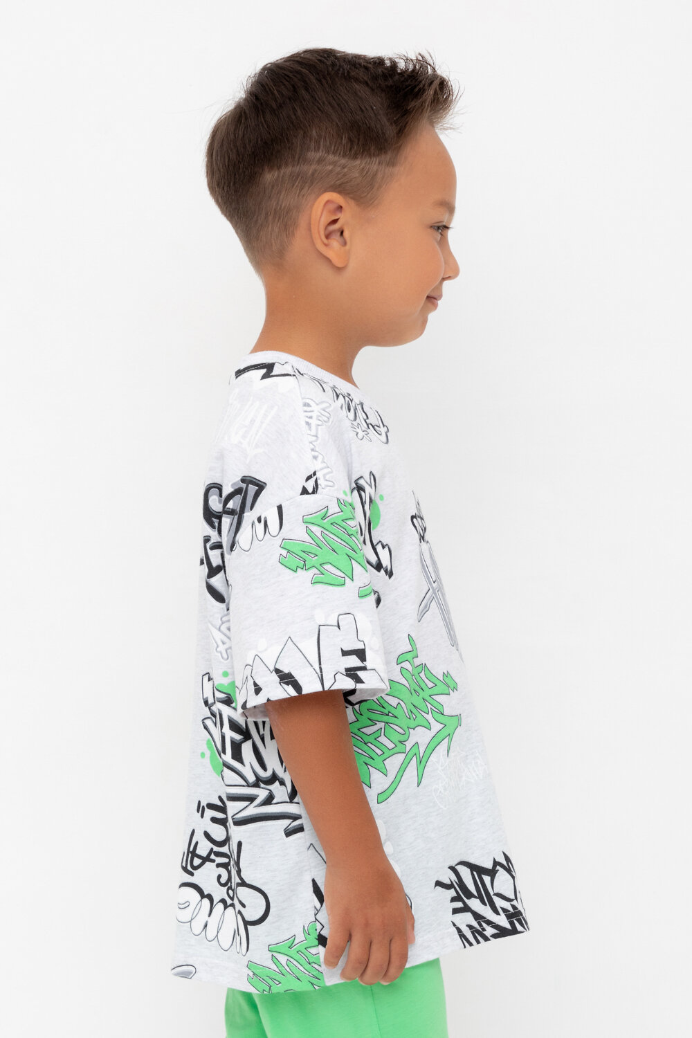 CROCKID Фуфайка 534923 КР 302742 речной перламутр, граффити