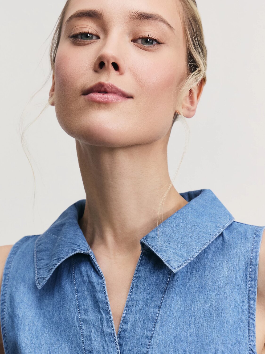 ZARINA Блузка 535108 ZR2506092313 голубой индиго