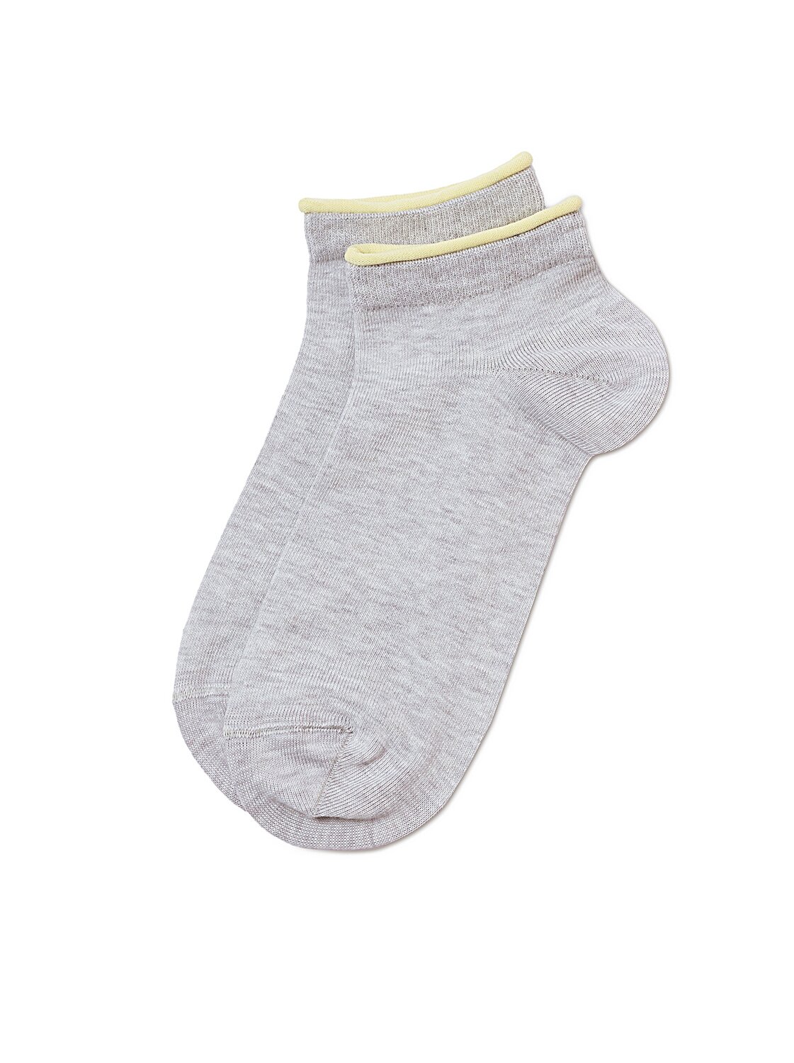 Conte elegant Носки 535327 ACTIVE (декор. резинка) 12С-32СП светло-серый-желтый