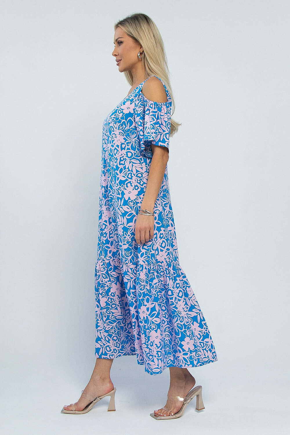 LT Collection Платье 535333 П13472-5М сине-розовый
