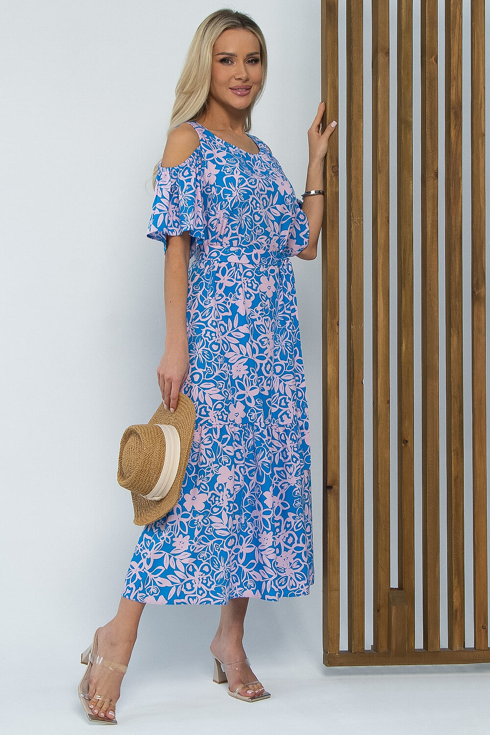 LT Collection Платье 535333 П13472-5М сине-розовый