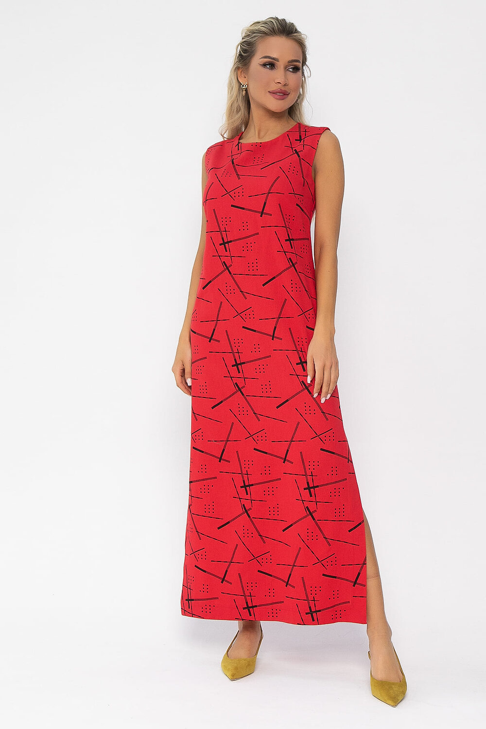LT Collection Платье 535335 П13479-1М красный