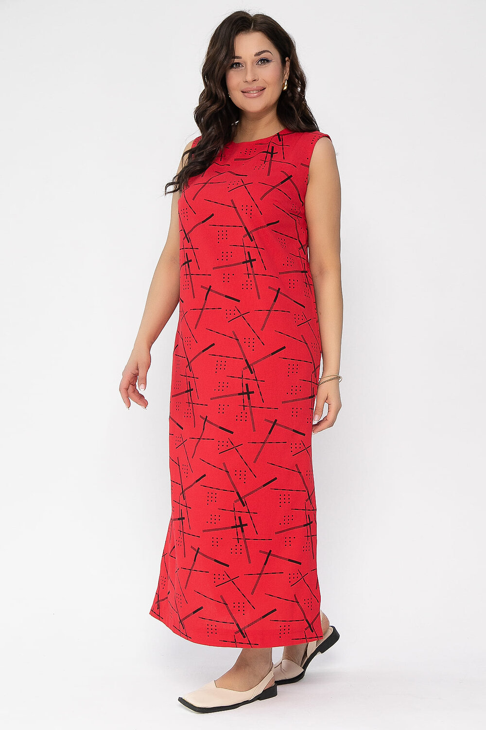 LT Collection Платье 535335 П13479-1М красный
