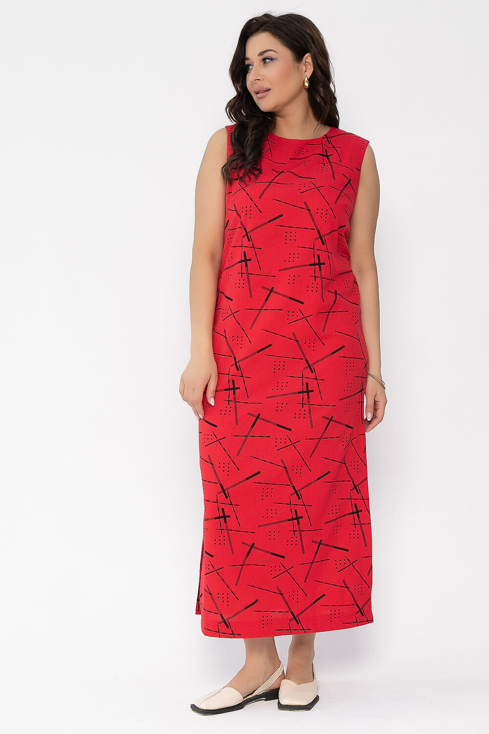 LT Collection Платье 535335 П13479-1М красный