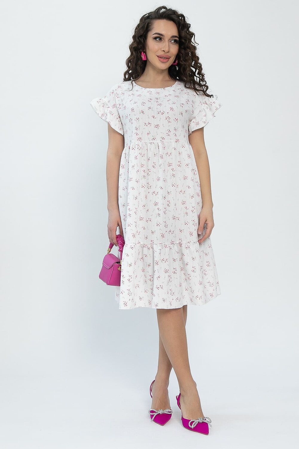 LT Collection Платье 535340 П13537-18М белый