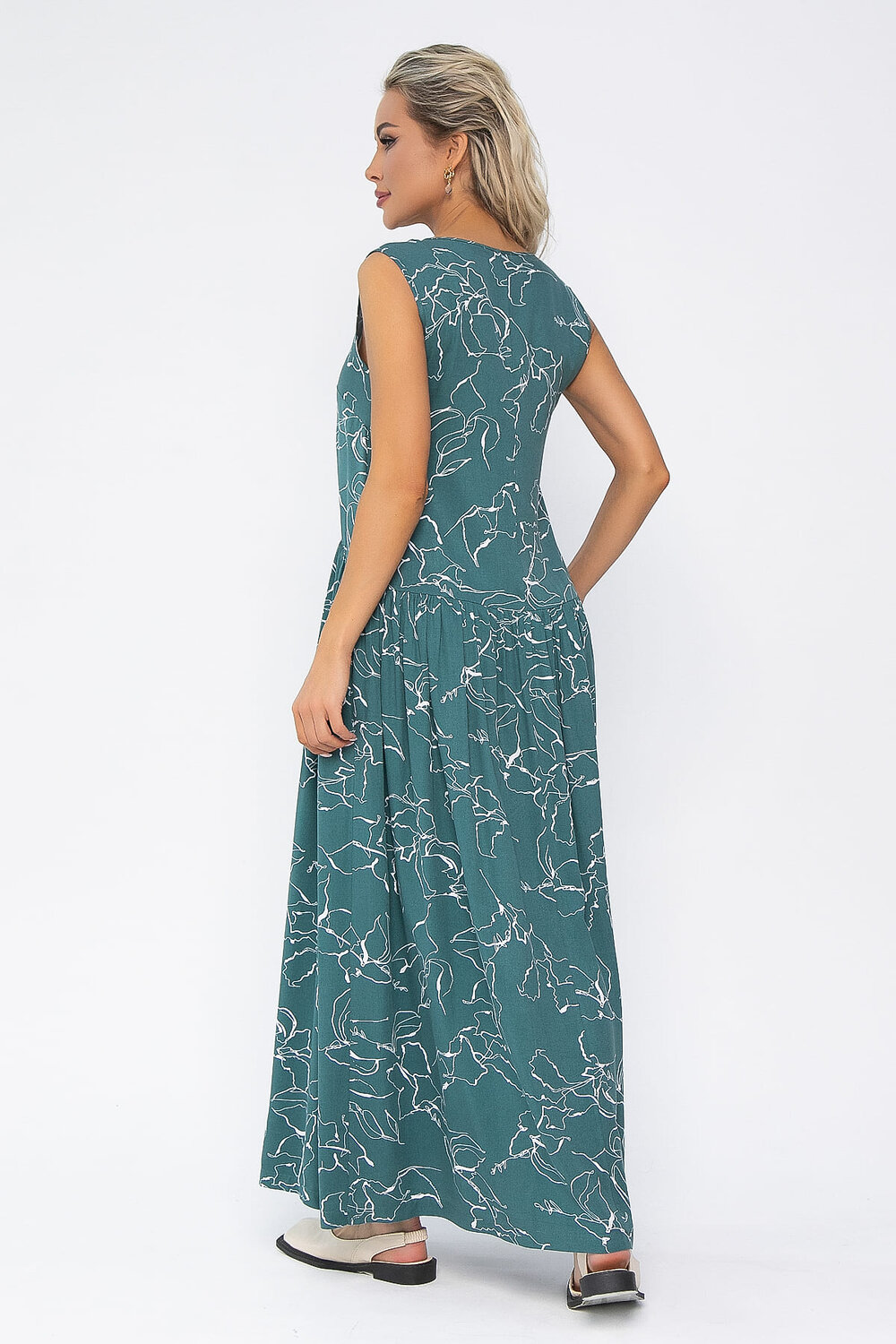 LT Collection Сарафан 535357 П13547-1М изумрудный