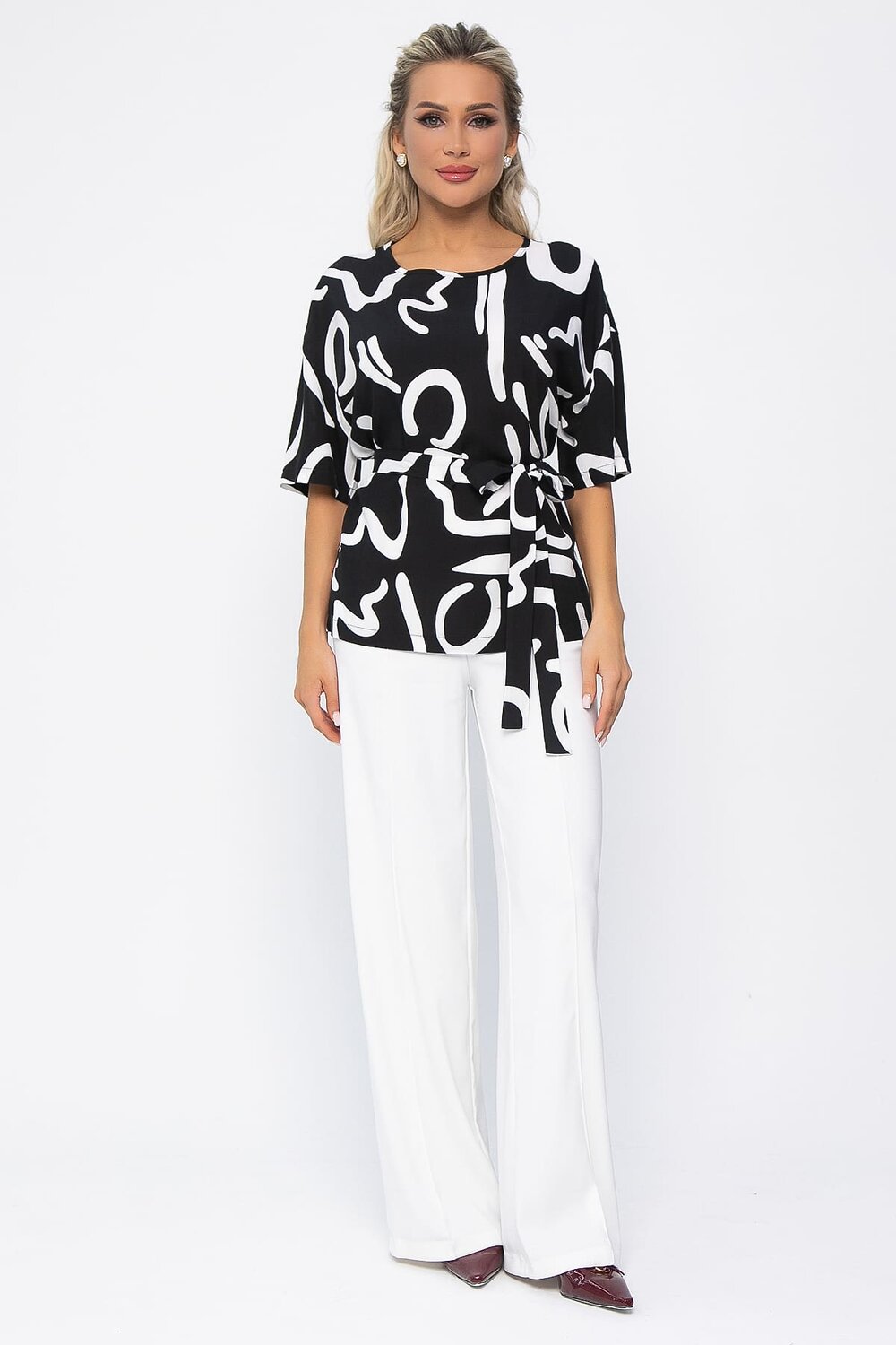 LT Collection Блуза 535361 Б13599-25М чёрный